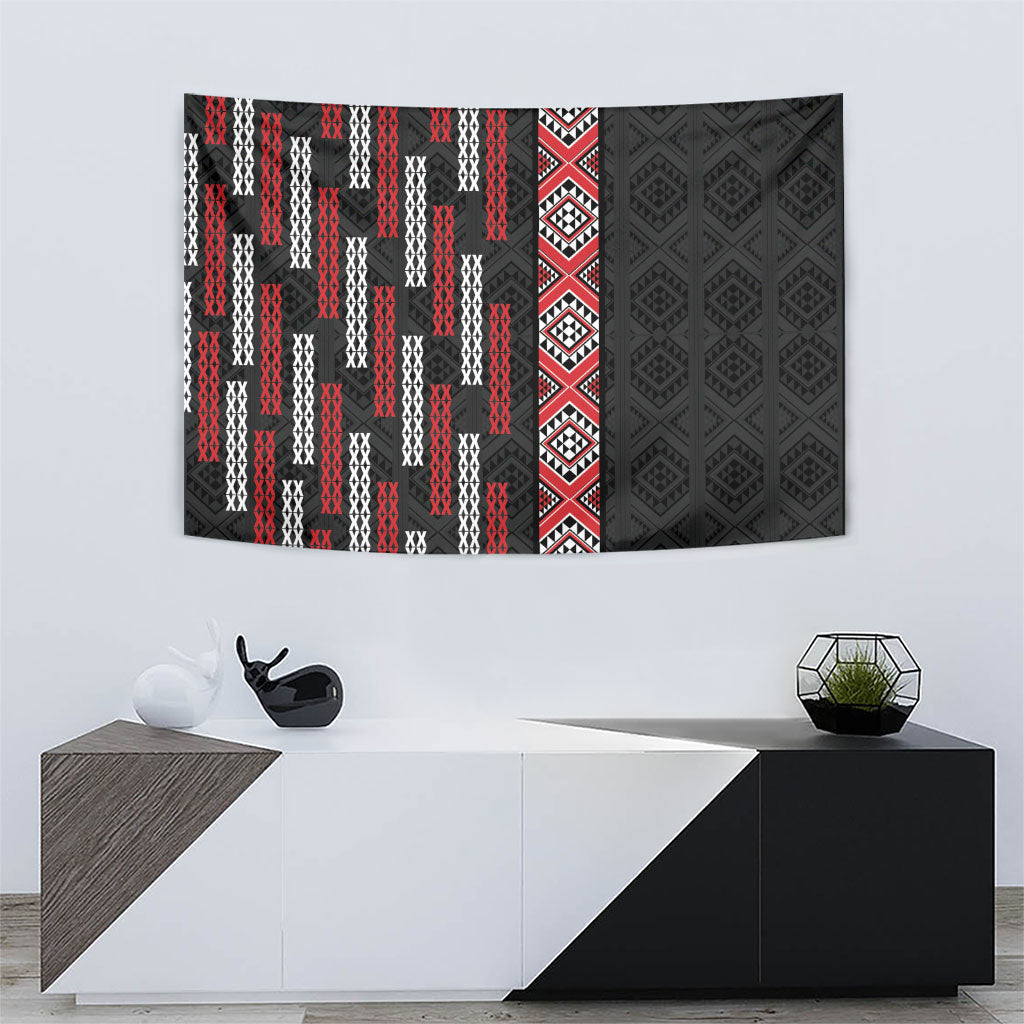 Roimata Toroa Maori Taniko Inspired New Zealand Tapestry