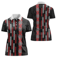 Roimata Toroa Maori Taniko Inspired New Zealand Women Polo Shirt