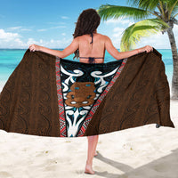 New Zealand Whakairo Sarong Tiki Maori Carving Taniko Motifs LT14 - Polynesian Pride