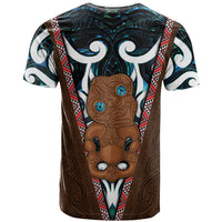 New Zealand Whakairo T Shirt Tiki Maori Carving Taniko Motifs