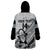 Custom Fiji Tapa Rugby Wearable Blanket Hoodie Flying Fijian 2023 World Cup With Dabbing Ball LT14 - Polynesian Pride