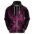 Polynesia Breast Cancer Awareness Hoodie No One Fights Alone Pink Ribbon With Butterfly LT14 - Polynesian Pride