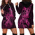 Polynesia Breast Cancer Awareness Hoodie Dress No One Fights Alone Pink Ribbon With Butterfly LT14 - Polynesian Pride