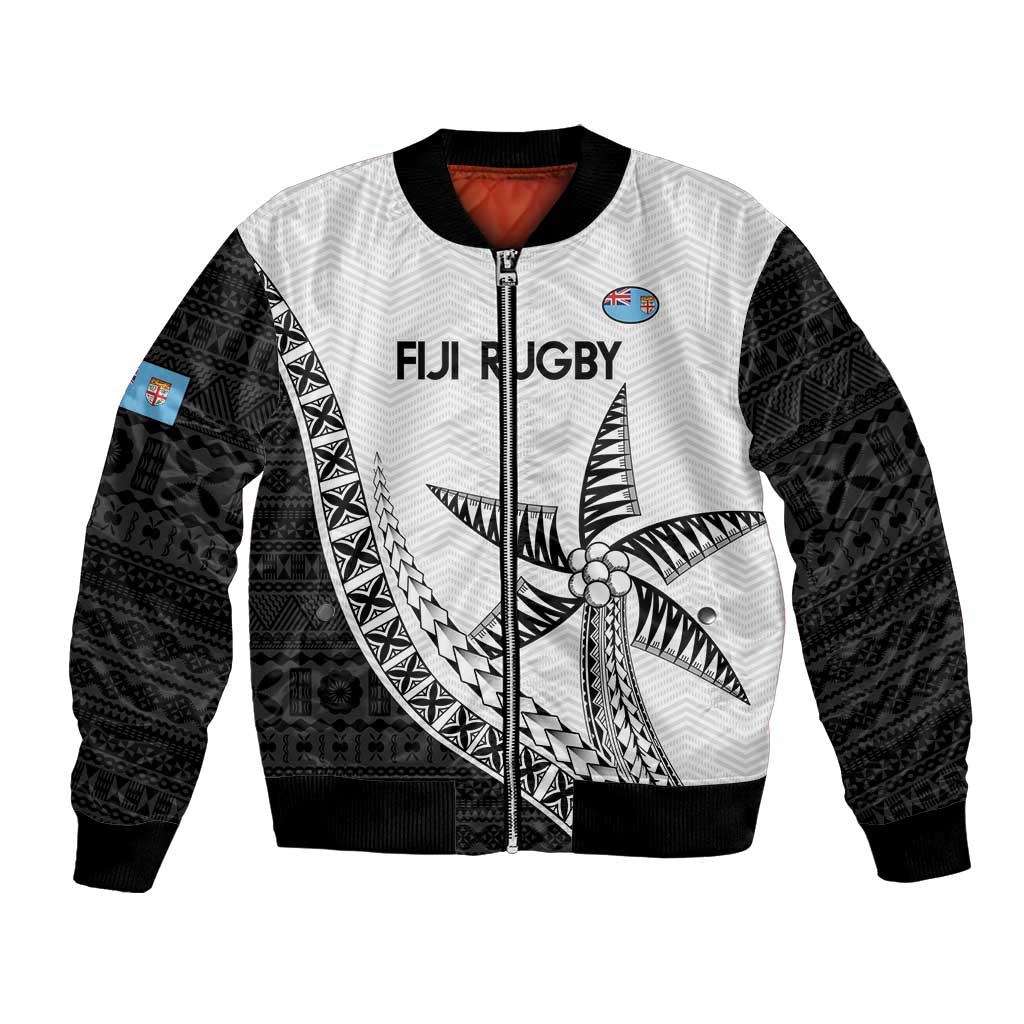 Custom Fiji Rugby Bomber Jacket Go Champions Fijian Tapa Cloth