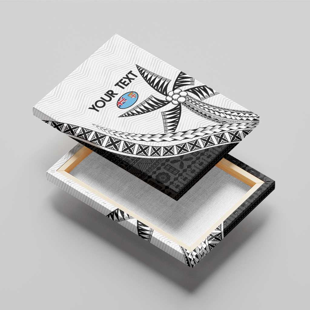 Custom Fiji Rugby Canvas Wall Art Go Champions Fijian Tapa Cloth