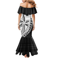 Custom Fiji Rugby Family Matching Mermaid Dress and Hawaiian Shirt Go Champions Fijian Tapa Cloth LT14 - Polynesian Pride