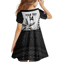 Custom Fiji Rugby Family Matching Off The Shoulder Long Sleeve Dress and Hawaiian Shirt Go Champions Fijian Tapa Cloth