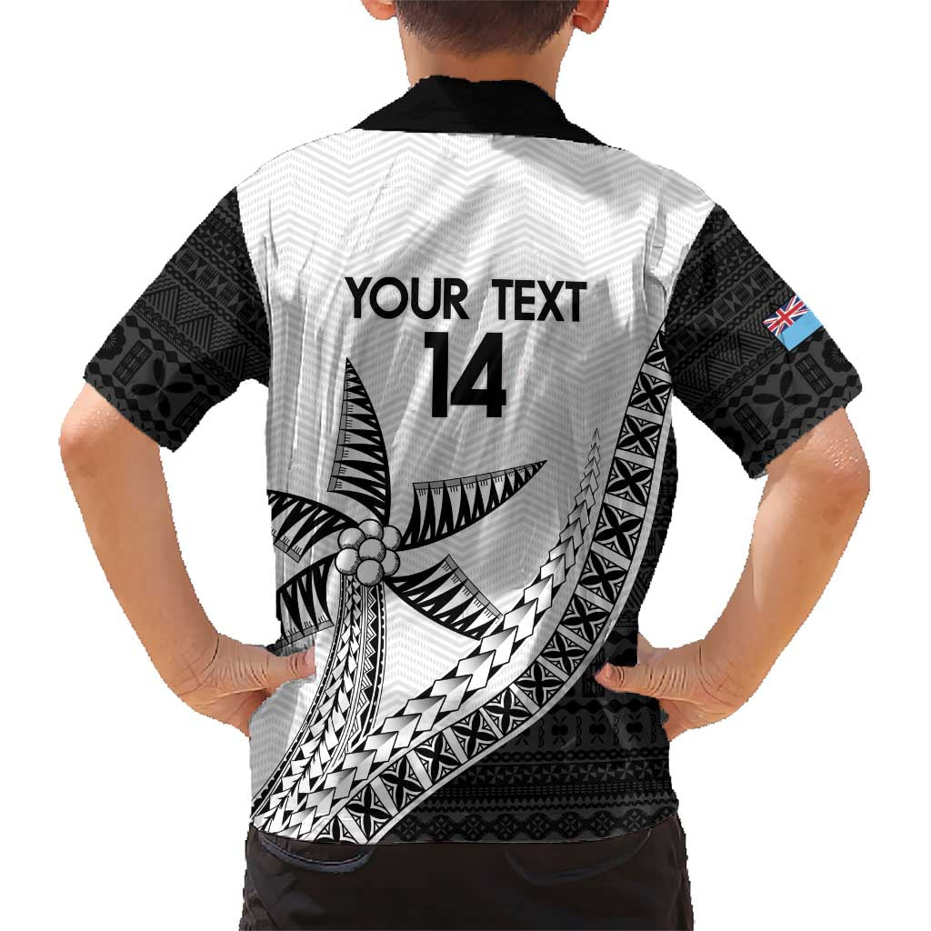 Custom Fiji Rugby Family Matching Short Sleeve Bodycon Dress and Hawaiian Shirt Go Champions Fijian Tapa Cloth LT14 - Polynesian Pride