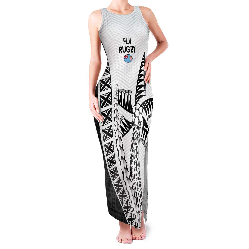 Custom Fiji Rugby Family Matching Tank Maxi Dress and Hawaiian Shirt Go Champions Fijian Tapa Cloth