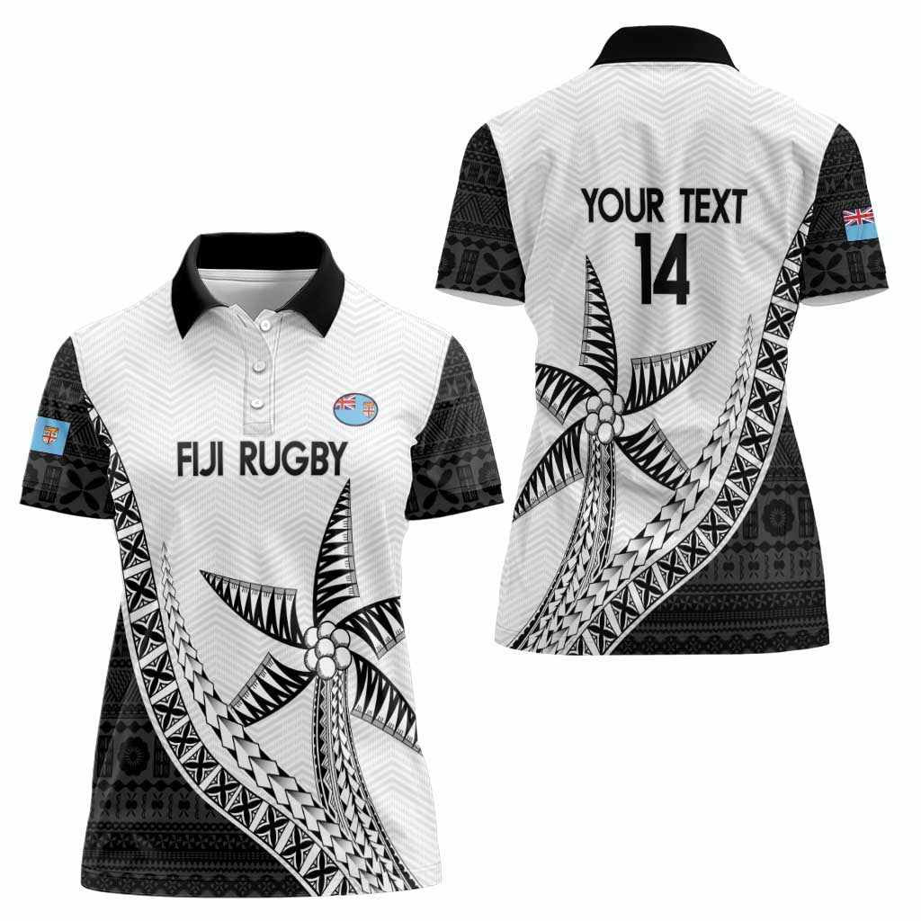 Custom Fiji Rugby Women Polo Shirt Go Champions Fijian Tapa Cloth LT14 - Polynesian Pride