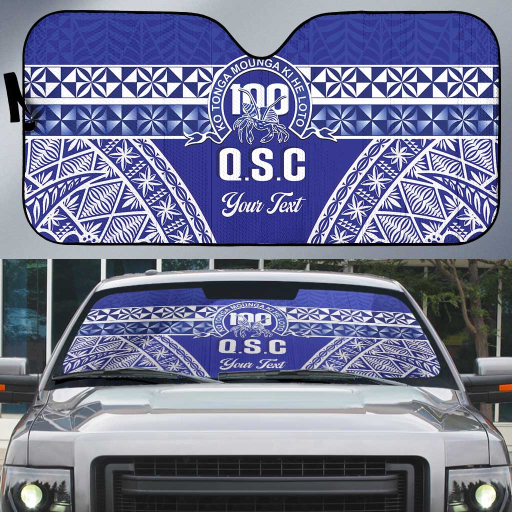 Personalised Queen Salote College Auto Sun Shade Kolisi Fefine 100th Anniversary Kupesi Blue - Polynesian Pride