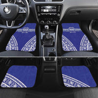 Personalised Queen Salote College Car Mats Kolisi Fefine 100th Anniversary Kupesi Blue - Polynesian Pride