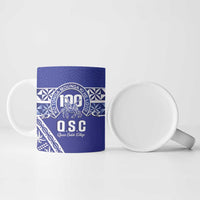 Personalised Queen Salote College Ceramic Mug Kolisi Fefine 100th Anniversary Kupesi Blue - Polynesian Pride