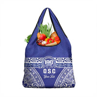 Personalised Queen Salote College Grocery Bag Kolisi Fefine 100th Anniversary Kupesi Blue - Polynesian Pride