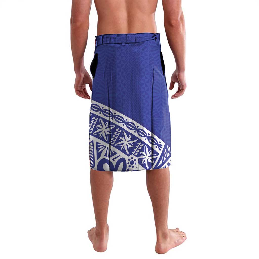 Personalised Queen Salote College Lavalava Kolisi Fefine 100th Anniversary Kupesi Blue - Polynesian Pride