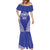 Personalised Queen Salote College Mermaid Dress Kolisi Fefine 100th Anniversary Kupesi Blue - Polynesian Pride