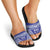 Personalised Queen Salote College Slide Sandals Kolisi Fefine 100th Anniversary Kupesi Blue - Polynesian Pride