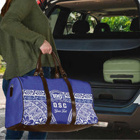 Personalised Queen Salote College Travel Bag Kolisi Fefine 100th Anniversary Kupesi Blue - Polynesian Pride