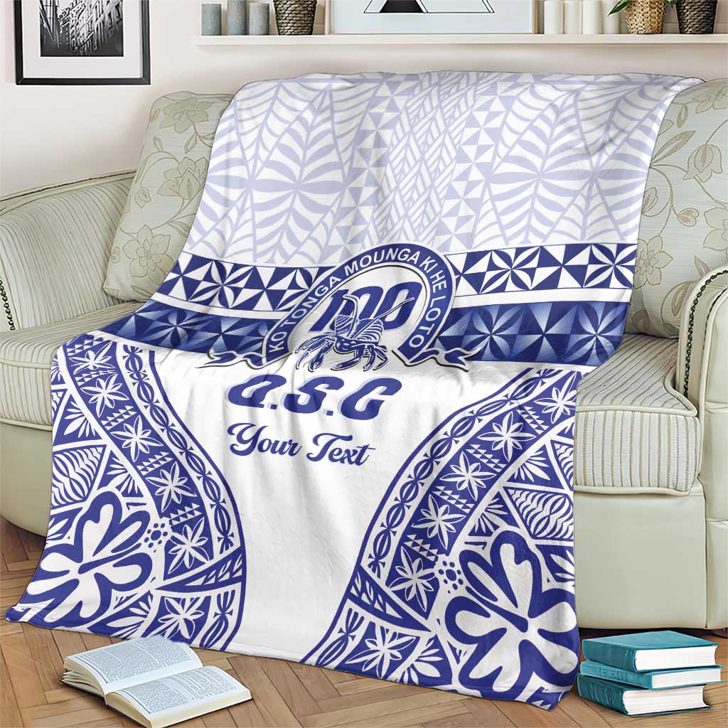 Personalised Queen Salote College Blanket Kolisi Fefine 100th Anniversary Kupesi White - Polynesian Pride