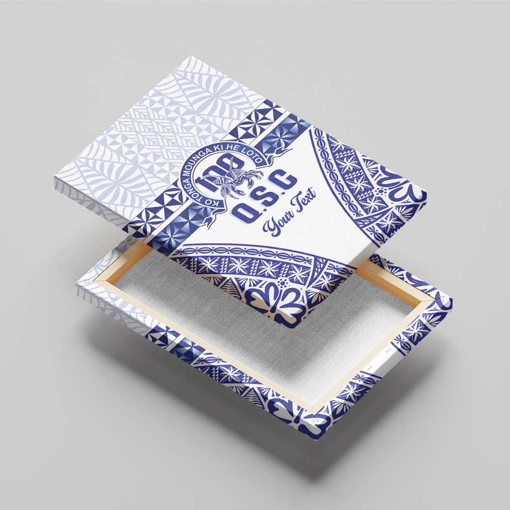 Personalised Queen Salote College Canvas Wall Art Kolisi Fefine 100th Anniversary Kupesi White - Polynesian Pride