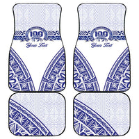 Personalised Queen Salote College Car Mats Kolisi Fefine 100th Anniversary Kupesi White - Polynesian Pride