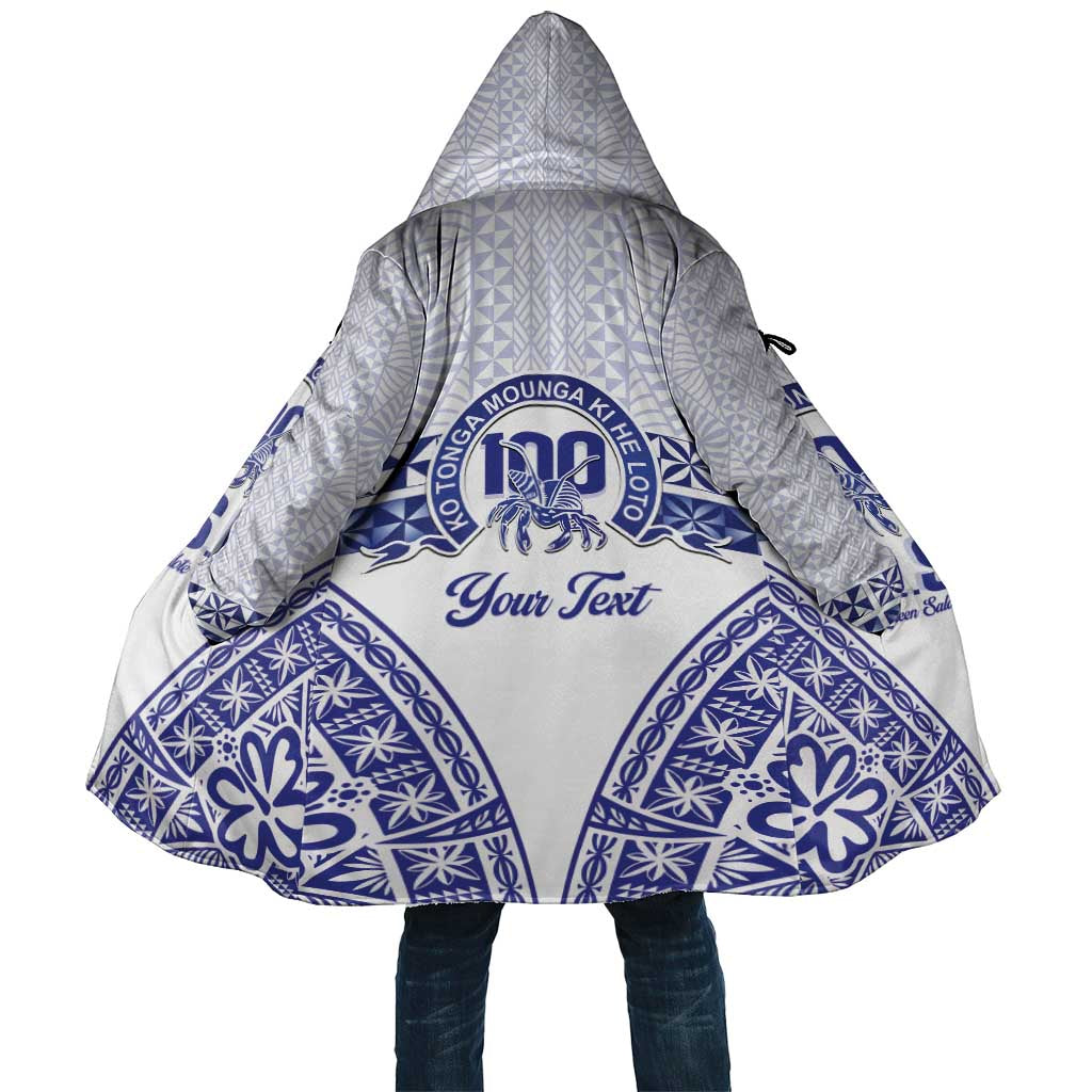 Personalised Queen Salote College Cloak Kolisi Fefine 100th Anniversary Kupesi White - Polynesian Pride