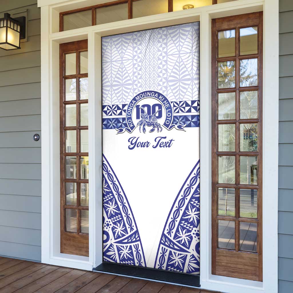 Personalised Queen Salote College Door Cover Kolisi Fefine 100th Anniversary Kupesi White - Polynesian Pride