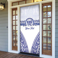 Personalised Queen Salote College Door Cover Kolisi Fefine 100th Anniversary Kupesi White - Polynesian Pride