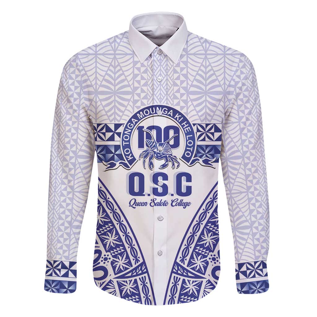 Personalised Queen Salote College Family Matching Summer Maxi Dress and Hawaiian Shirt Kolisi Fefine 100th Anniversary Kupesi White - Polynesian Pride