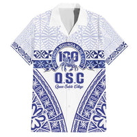 Personalised Queen Salote College Hawaiian Shirt Kolisi Fefine 100th Anniversary Kupesi White - Polynesian Pride