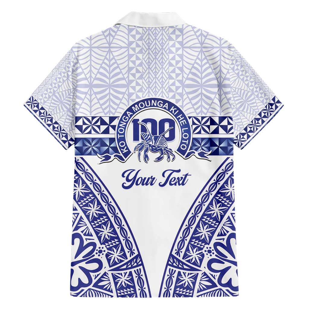 Personalised Queen Salote College Hawaiian Shirt Kolisi Fefine 100th Anniversary Kupesi White - Polynesian Pride