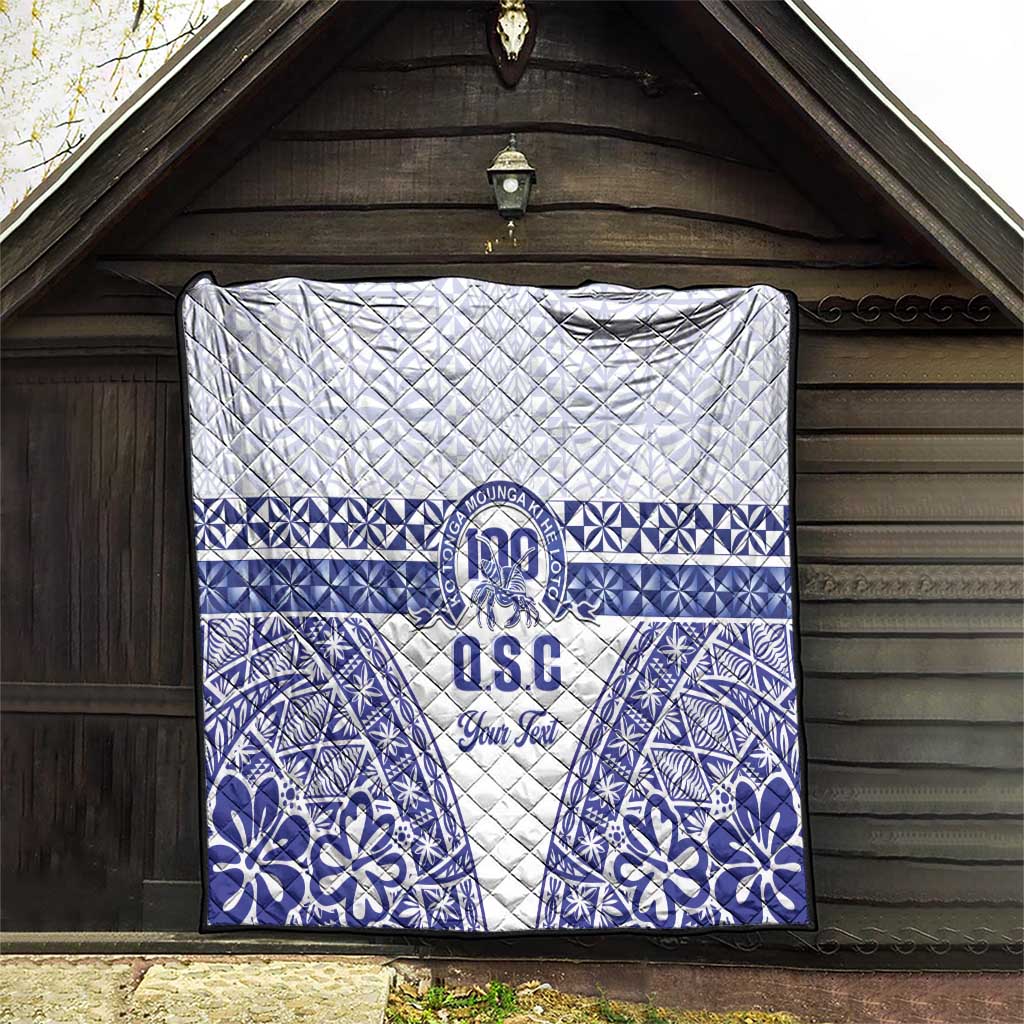 Personalised Queen Salote College Quilt Kolisi Fefine 100th Anniversary Kupesi White - Polynesian Pride