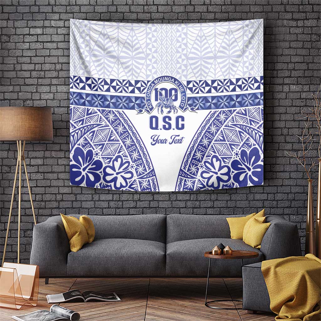Personalised Queen Salote College Tapestry Kolisi Fefine 100th Anniversary Kupesi White - Polynesian Pride