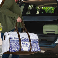 Personalised Queen Salote College Travel Bag Kolisi Fefine 100th Anniversary Kupesi White - Polynesian Pride