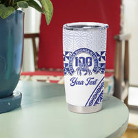 Personalised Queen Salote College Tumbler Cup Kolisi Fefine 100th Anniversary Kupesi White - Polynesian Pride