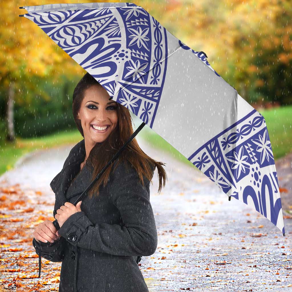 Personalised Queen Salote College Umbrella Kolisi Fefine 100th Anniversary Kupesi White - Polynesian Pride