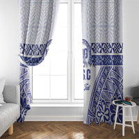 Personalised Queen Salote College Window Curtain Kolisi Fefine 100th Anniversary Kupesi White - Polynesian Pride