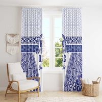 Personalised Queen Salote College Window Curtain Kolisi Fefine 100th Anniversary Kupesi White - Polynesian Pride