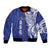Personalised Queen Salote College Bomber Jacket QSC Est 1926 Ngatu Pattern - Polynesian Pride