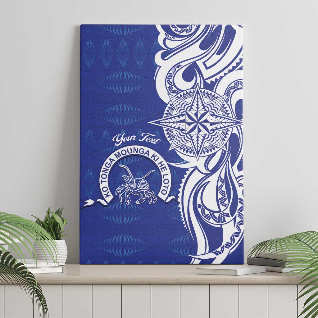 Personalised Queen Salote College Canvas Wall Art QSC Est 1926 Ngatu Pattern - Polynesian Pride