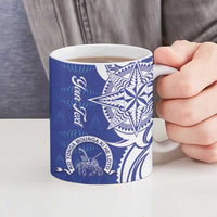 Personalised Queen Salote College Ceramic Mug QSC Est 1926 Ngatu Pattern - Polynesian Pride