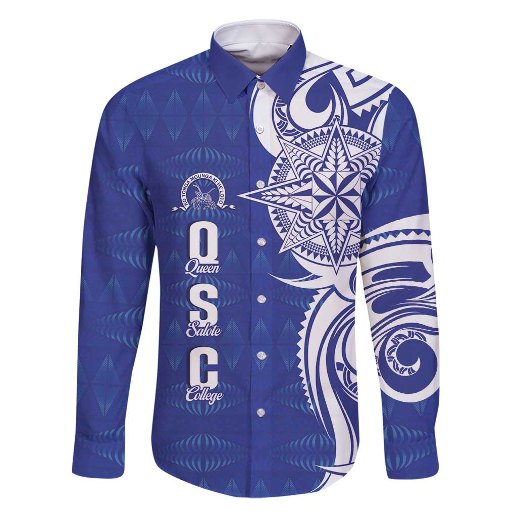 Personalised Queen Salote College Family Matching Mermaid Dress and Hawaiian Shirt QSC Est 1926 Ngatu Pattern - Polynesian Pride