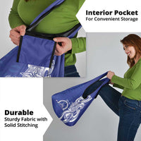 Personalised Queen Salote College Grocery Bag QSC Est 1926 Ngatu Pattern - Polynesian Pride