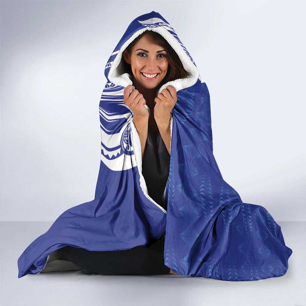 Personalised Queen Salote College Hooded Blanket QSC Est 1926 Ngatu Pattern - Polynesian Pride