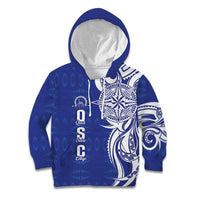 Personalised Queen Salote College Kid Hoodie QSC Est 1926 Ngatu Pattern - Polynesian Pride