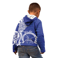 Personalised Queen Salote College Kid Hoodie QSC Est 1926 Ngatu Pattern - Polynesian Pride