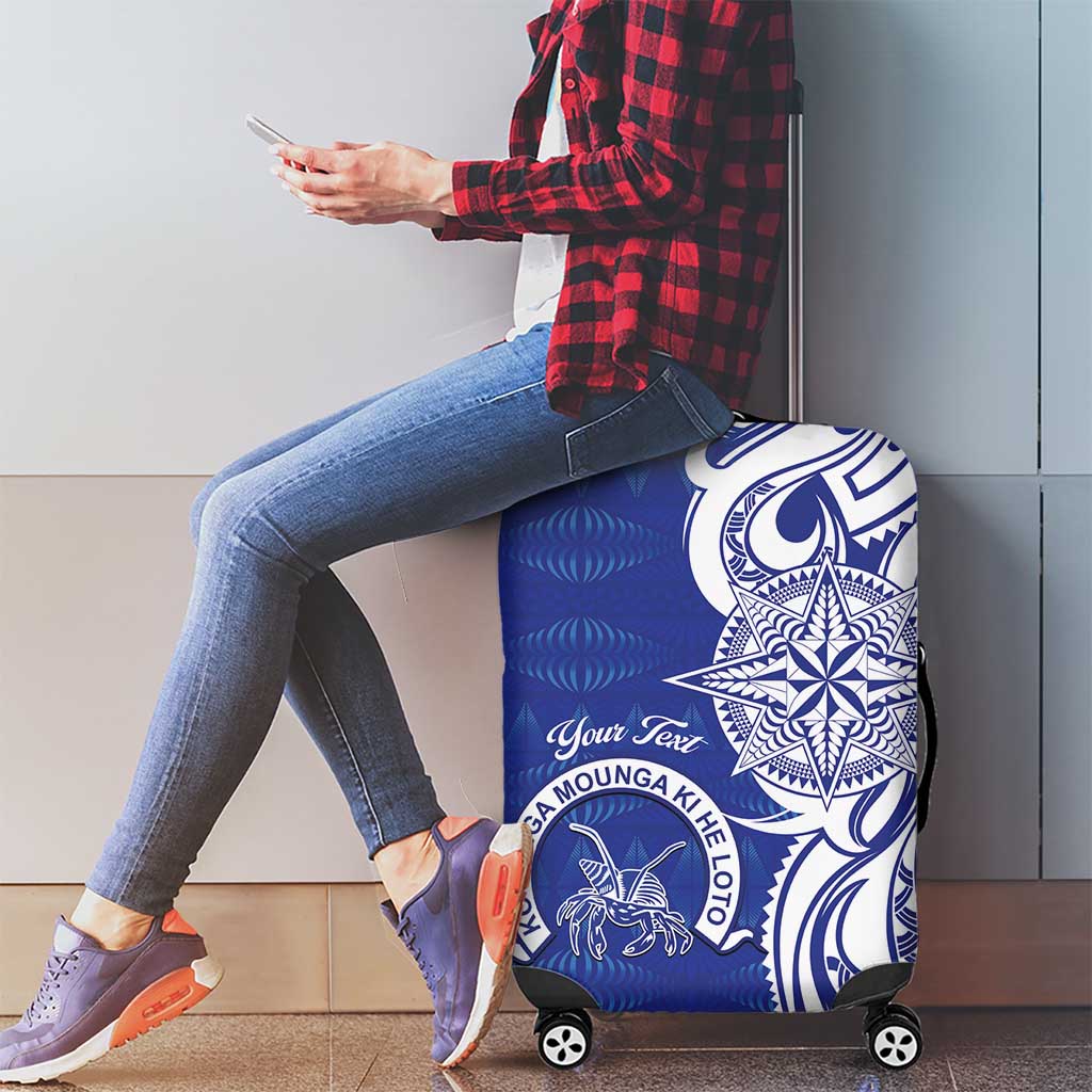 Personalised Queen Salote College Luggage Cover QSC Est 1926 Ngatu Pattern - Polynesian Pride