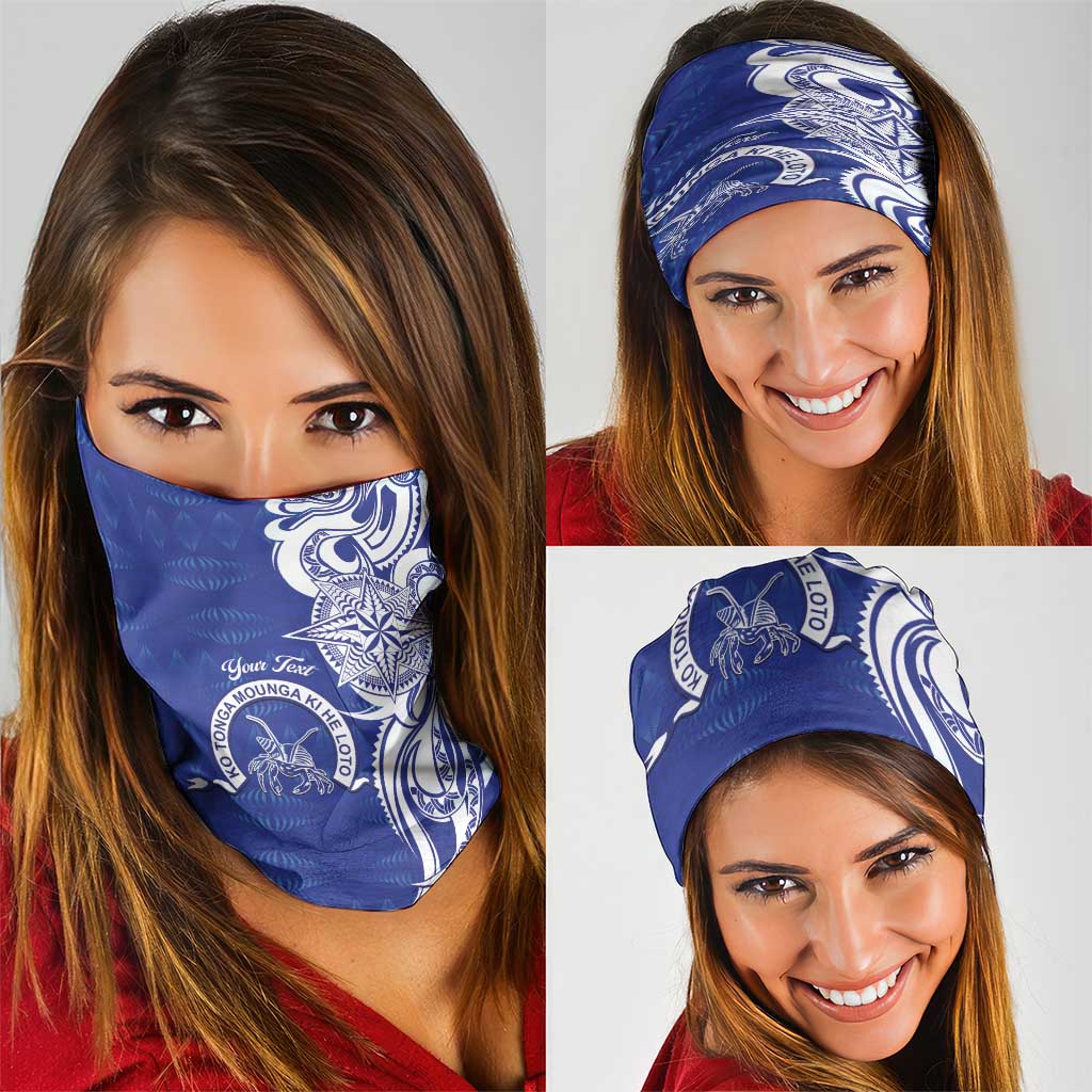Personalised Queen Salote College Neck Gaiter QSC Est 1926 Ngatu Pattern - Polynesian Pride
