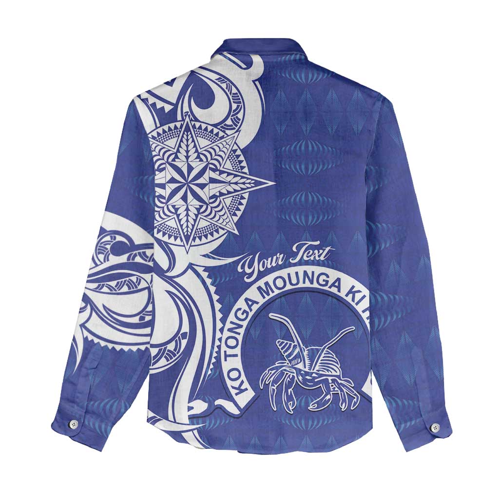 Personalised Queen Salote College Women Casual Shirt QSC Est 1926 Ngatu Pattern - Polynesian Pride