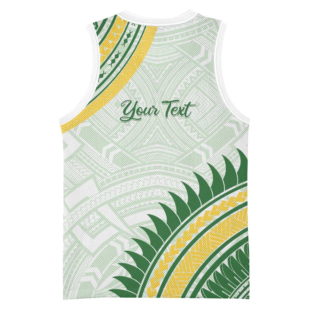 Personalised Samoa Ua Potopoto Basketball Jersey SUP Est 2025 Samoan Pattern - Polynesian Pride